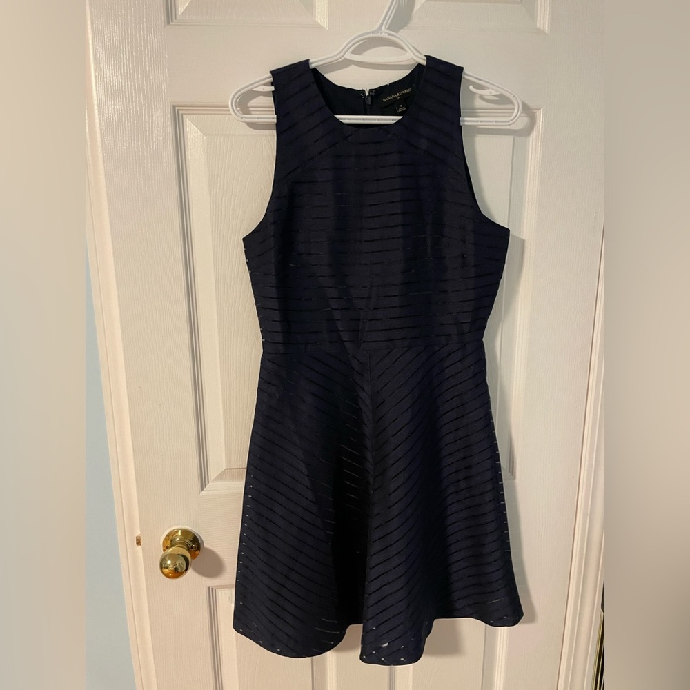 Banana Republic Navy Blue Dress (Medium)